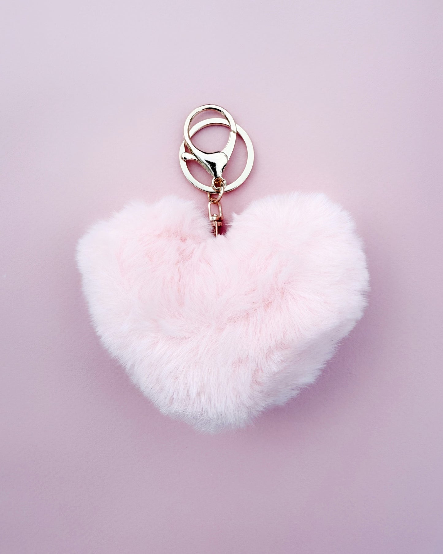 Light Peachy Pink Fluffy Heart