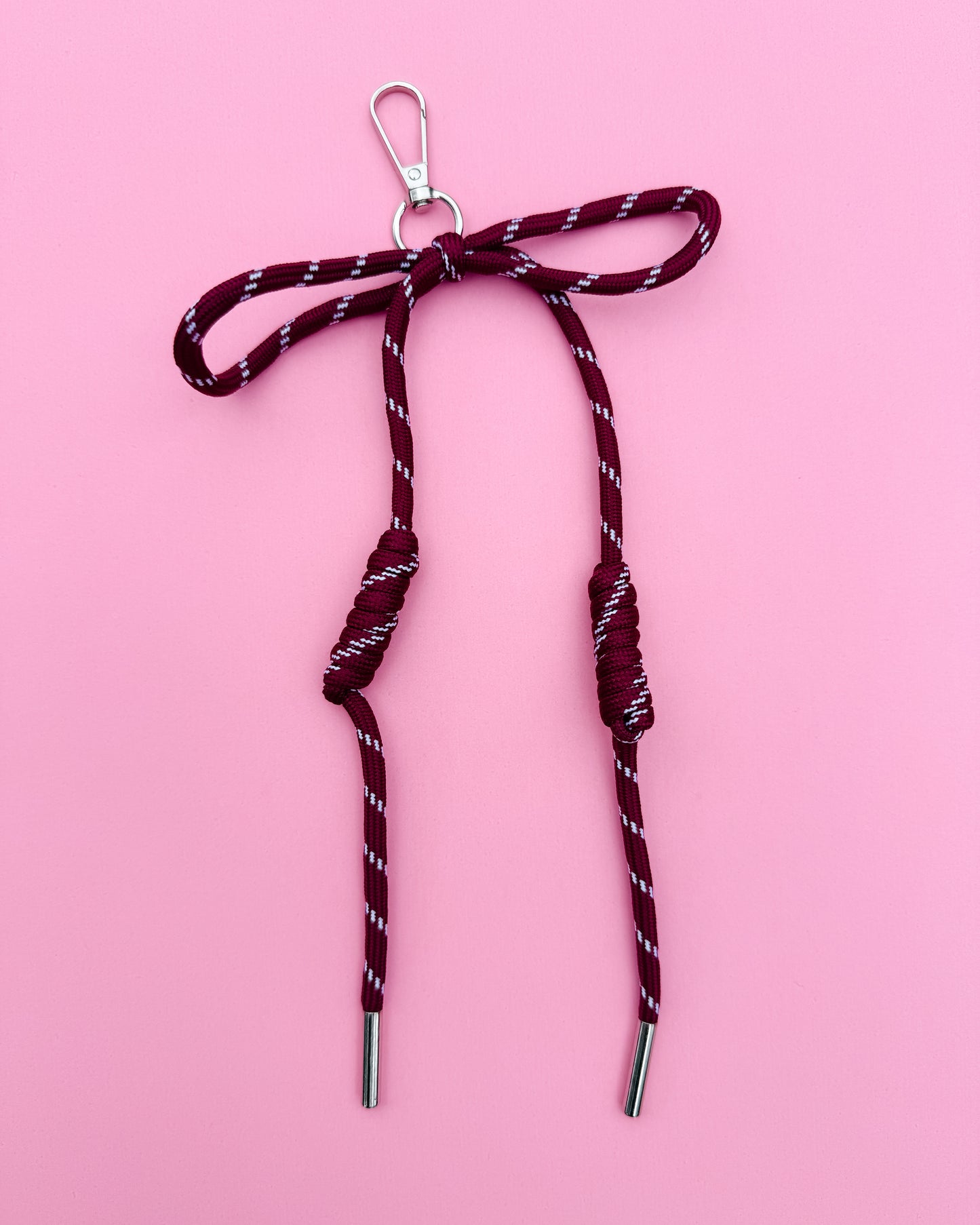 Paracord Bow Spirals: Burgundy