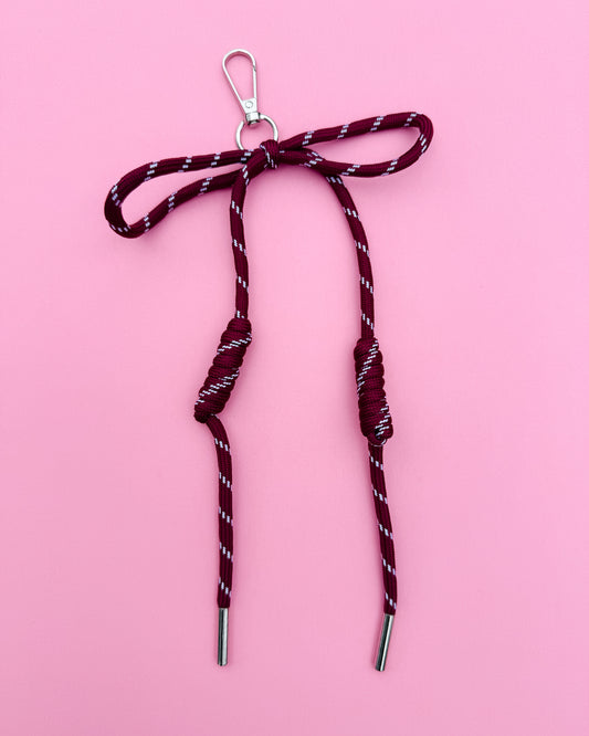 Paracord Bow Spirals: Burgundy