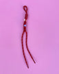 Beaded Paracord Charm (Red)