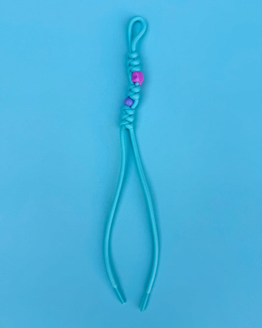 Beaded Paracord Charm (Teal)