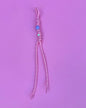 Beaded Paracord Charm (Pink)