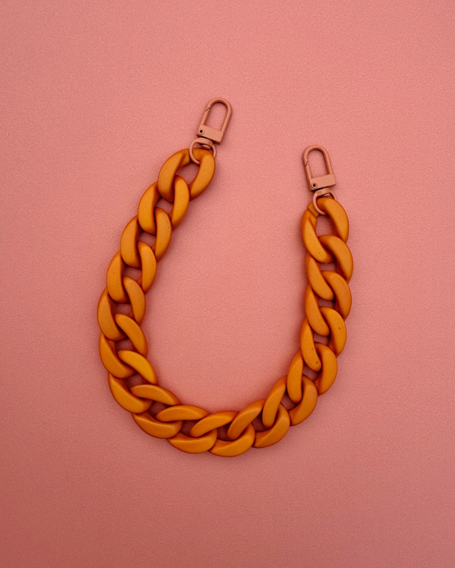 Burnt Orange Acrylic Chain